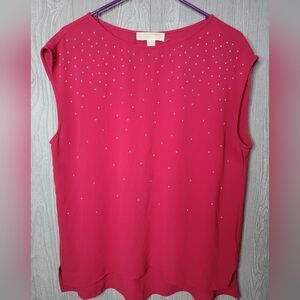 Michael Kors Sleeveless Blouse - Redish Pink